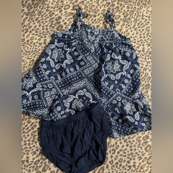 The Children's Place Navy Paisley Dress - Picture 4 of 5